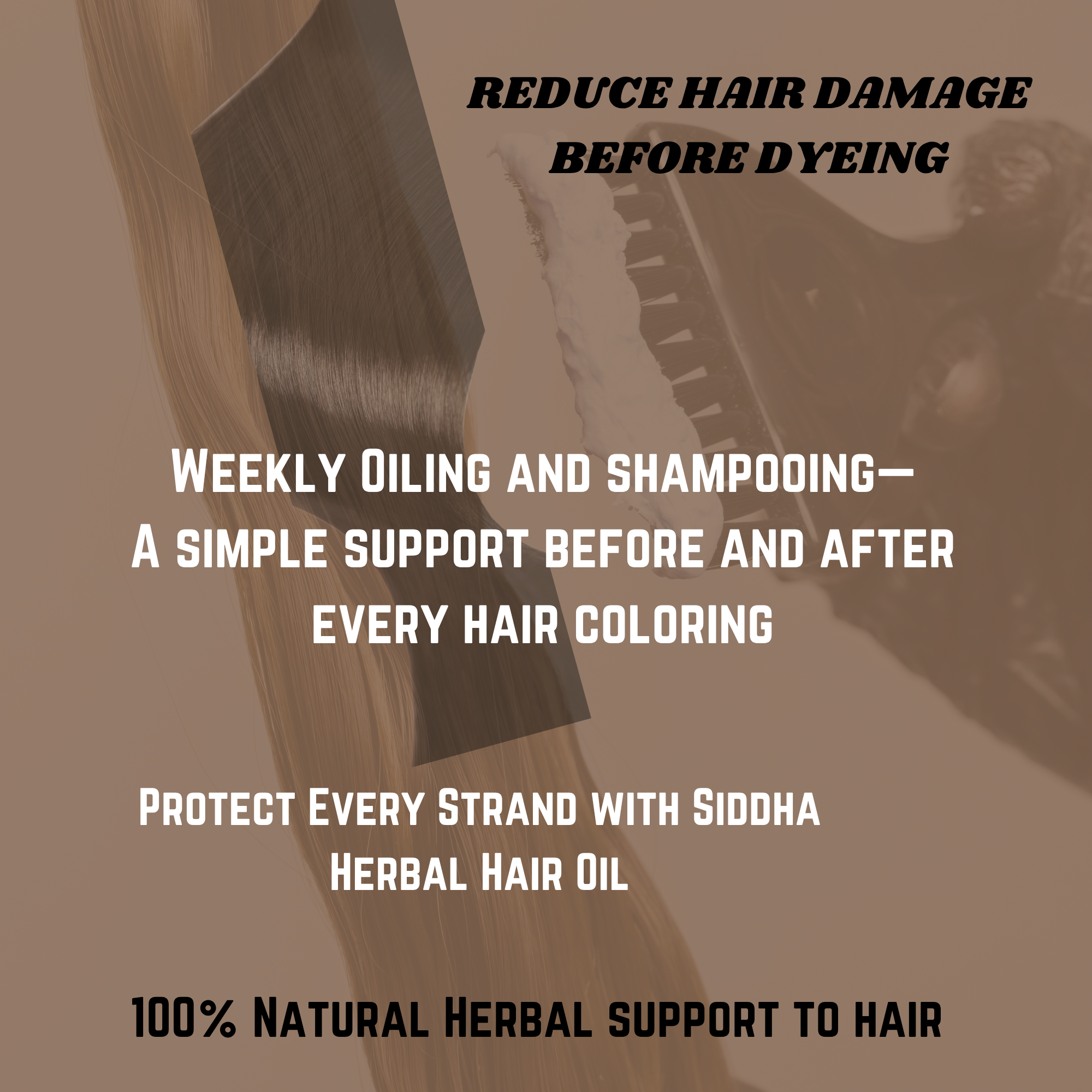 Herbal Hair Oil - A 100% Natural product - 60 Ancient Botanical Ingredients