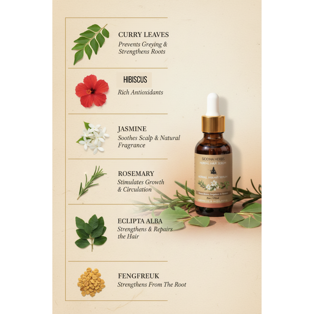 Herbal Hair Serum – An Oil-Based Serum – A 100% Natural Product – 2 oz