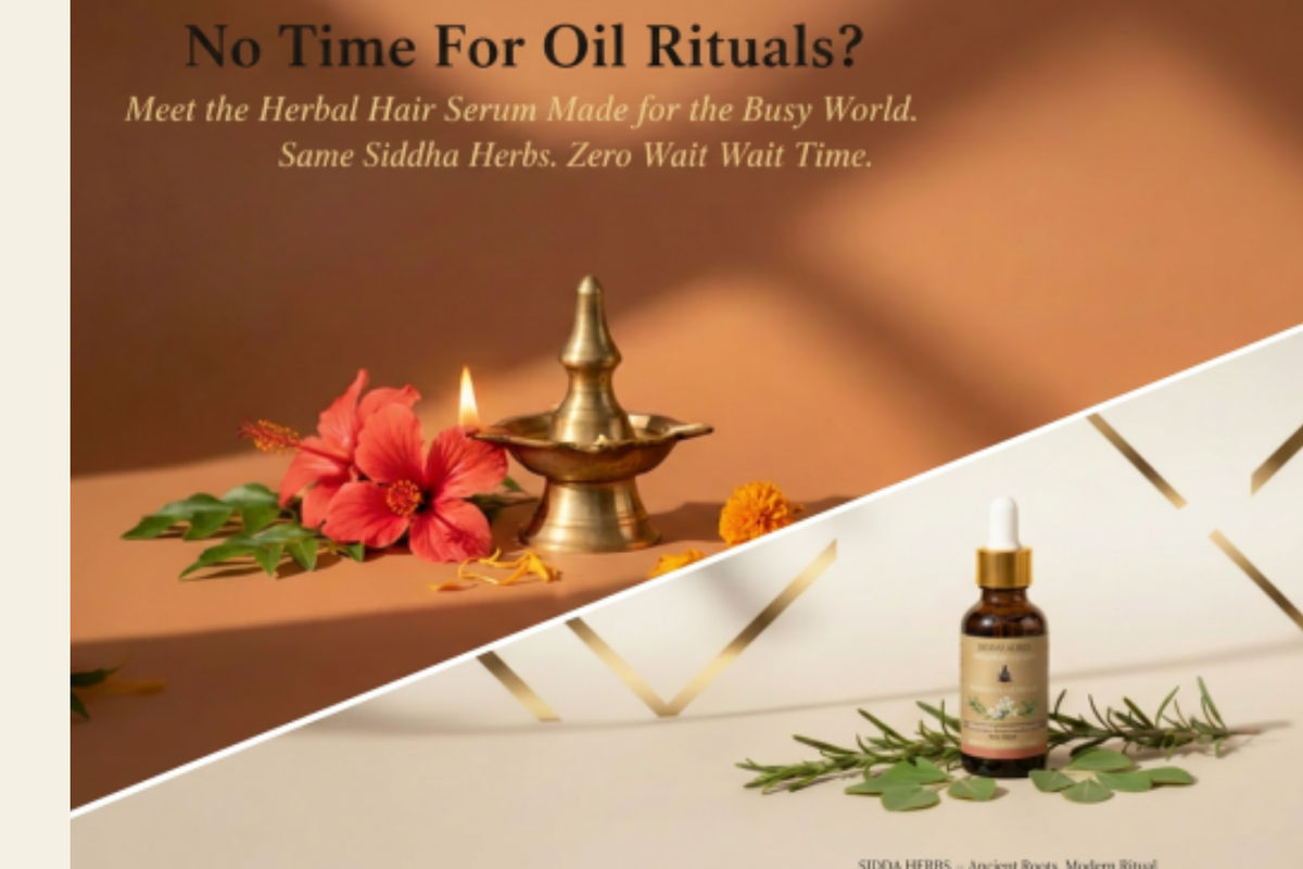 Herbal Hair Serum – An Oil-Based Serum – A 100% Natural Product – 2 oz