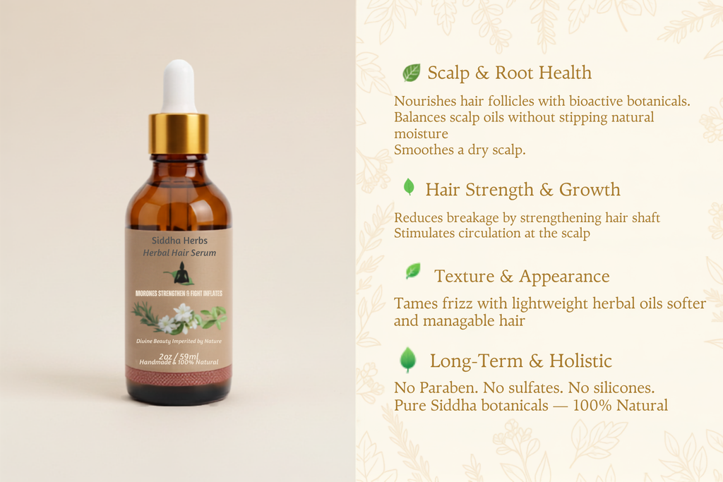 Herbal Hair Serum – An Oil-Based Serum – A 100% Natural Product – 2 oz