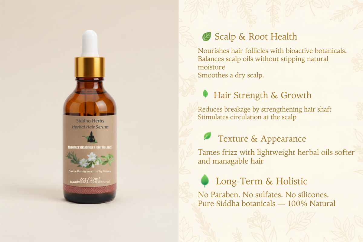 Herbal Hair Serum – An Oil-Based Serum – A 100% Natural Product – 2 oz