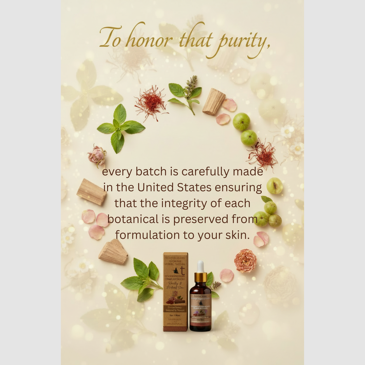 Herbal Face Oil – An Oil-Based Serum – A 100% Natural Product – 2 oz