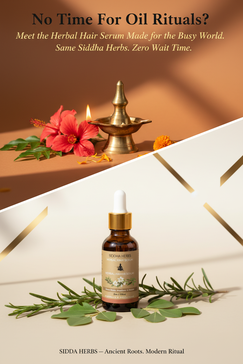 "Herbal Hair Serum for the Busy World" Campaign