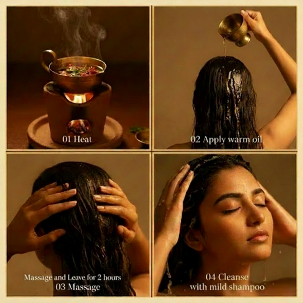 Siddha Herbal Hair Oil – How to Use