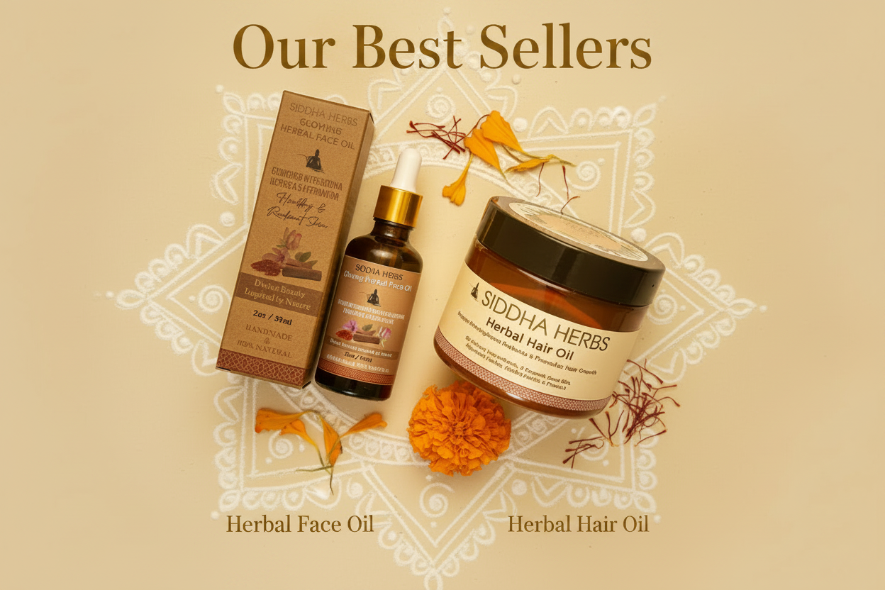 Siddha Herbs - Kolam Background Hero