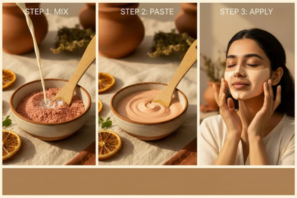 Steps - Peach Powder & Paste, No Bottom Text